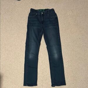 Levi's Blue Classic Straight Leg Jeans With Adjustable Waiatband